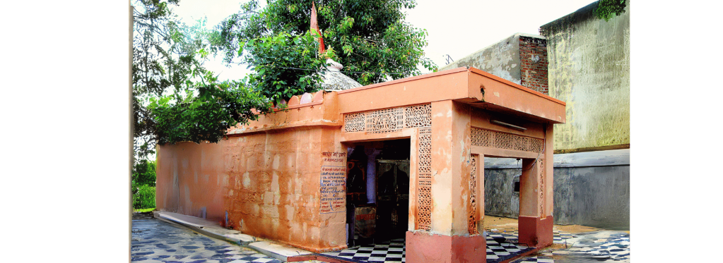 The Mahalaxmi Temple in Bhinmal, featuring its ornate architecture and vibrant surroundings, dedicated to Goddess Mahalaxmi, a symbol of wealth and prosperity, drawing devotees seeking blessings and spiritual solace.